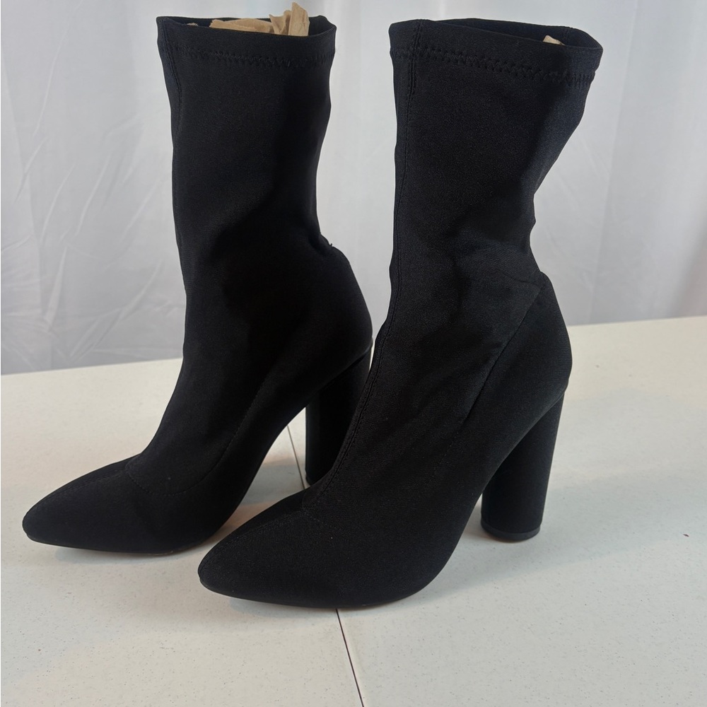 Elegant Black Ankle Boots for‎ Women